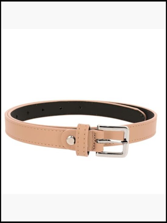 Women\'s 2 cm Italian Leather Belt, Full-Grain Cowhide, Made in France, Classic main image 4